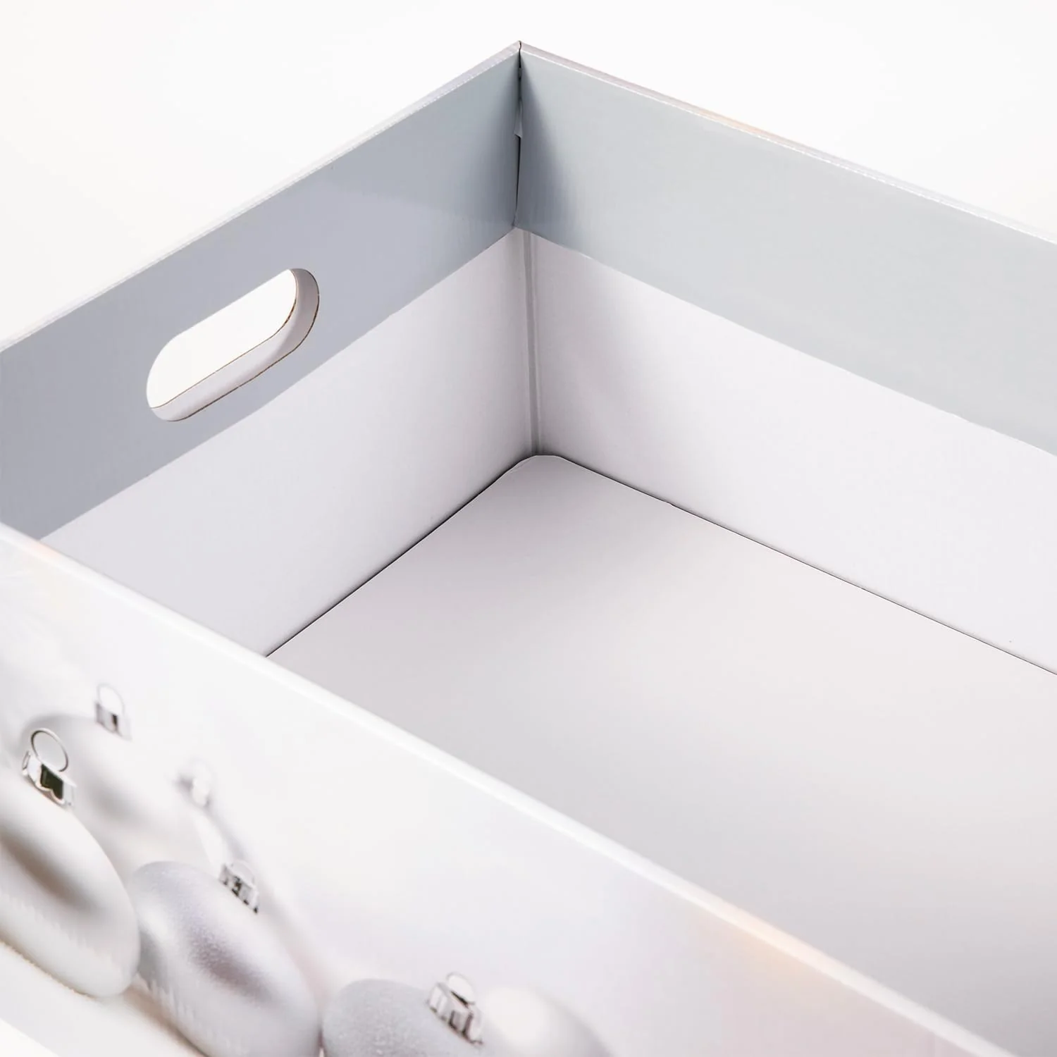 Large Christmas Eve Boxes with Lid - Set of 3 - WHITE - Image 3