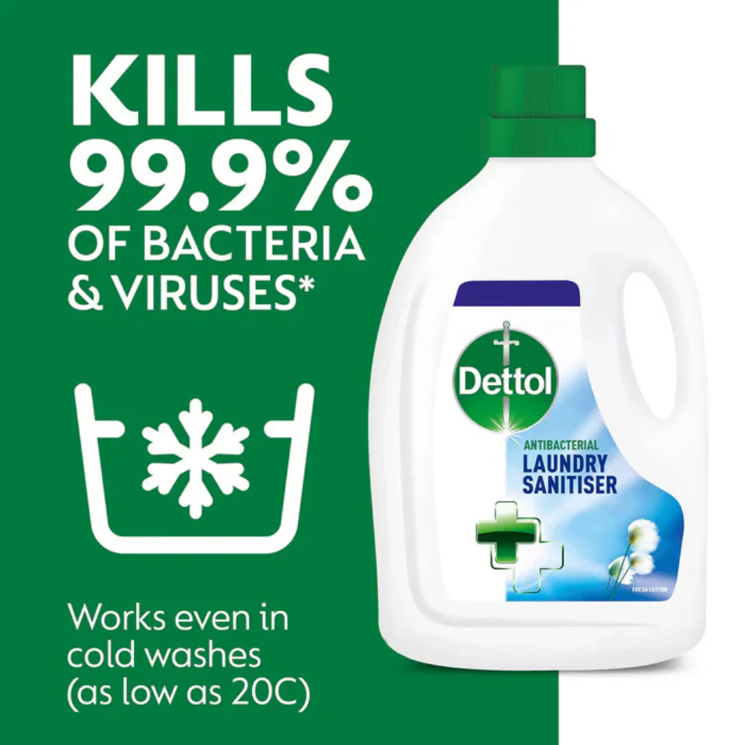 Laundry Antibac Cleanser Cotton 2.5L by Dettol - Image 3