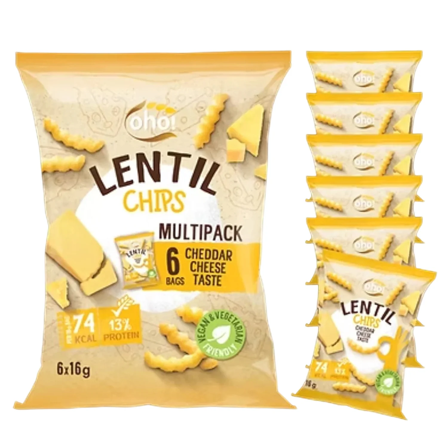 Lentil Chips Chilli Cheese 6pk 6x16g