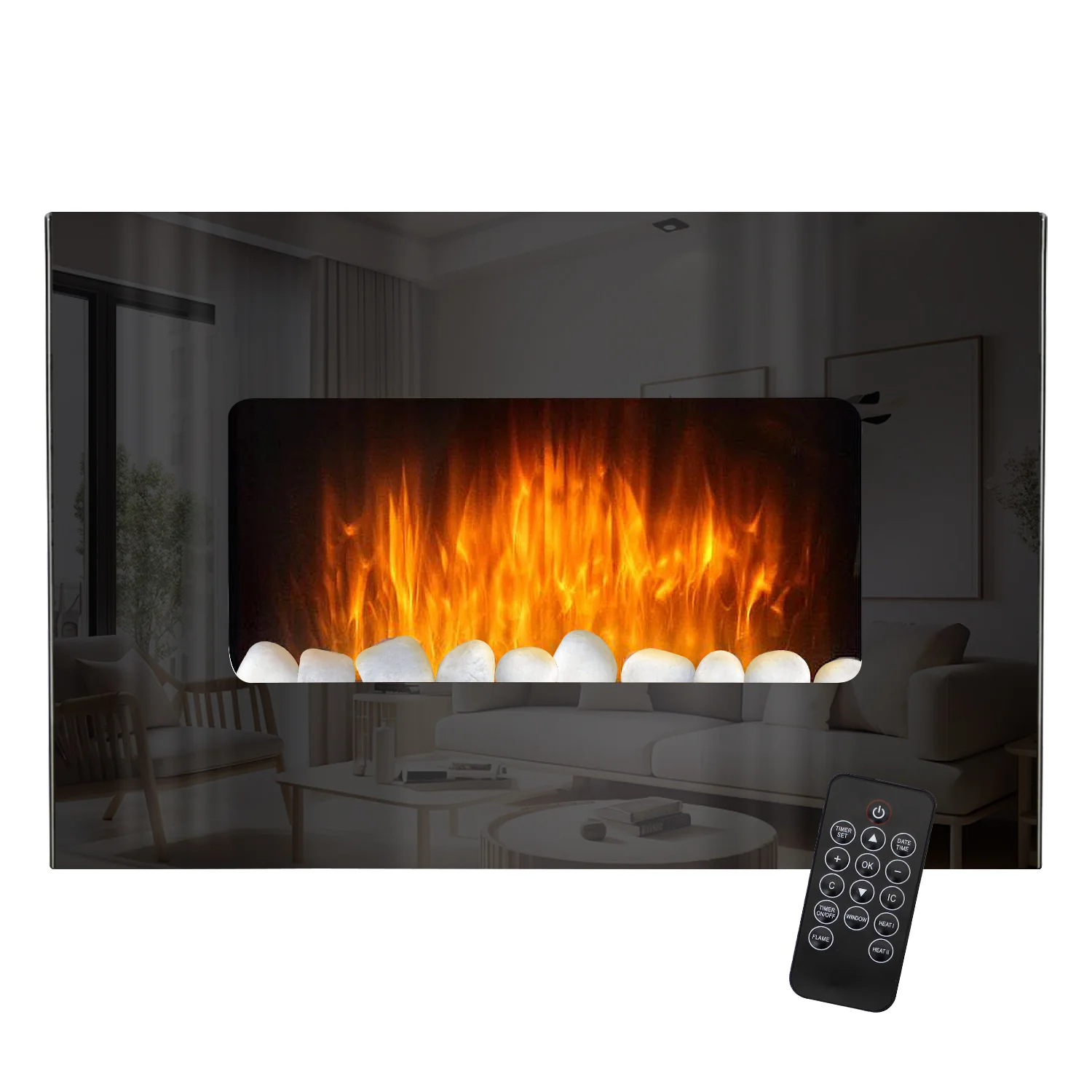 Lincoln Wall Mounted Electric Fire - Image 4