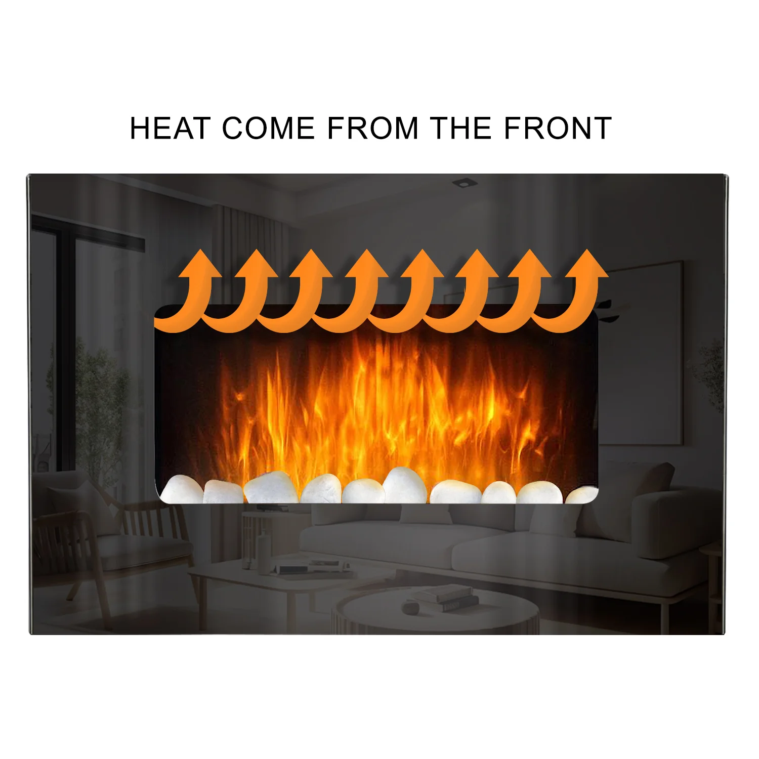 Lincoln Wall Mounted Electric Fire - Image 6