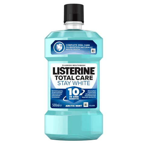 Listerine Mouthwash Stay White - 500ml