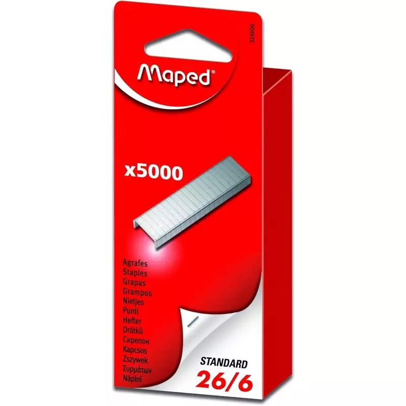 Box of 5000 Maped 26/6 Staples