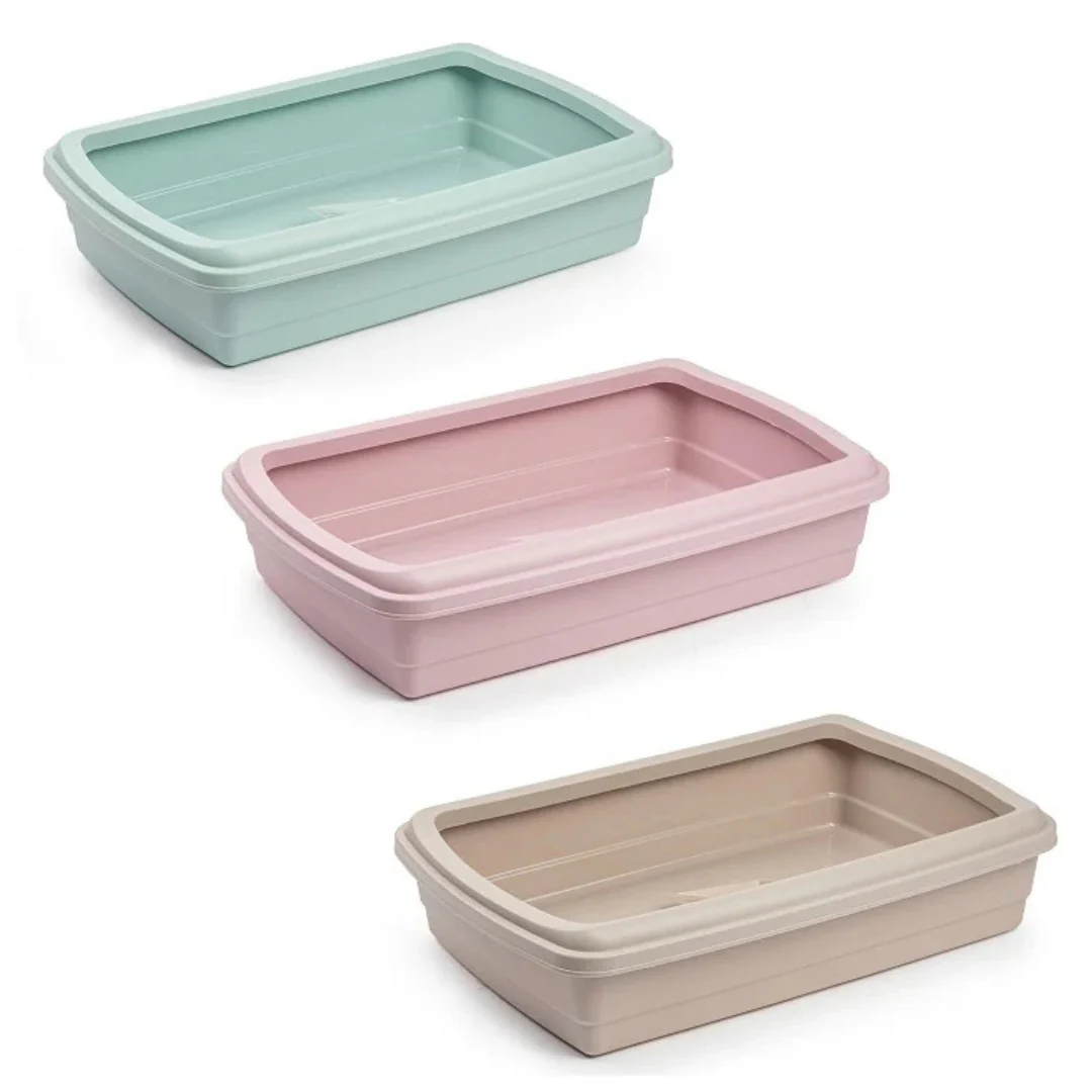 Max Cat Litter Tray with Scoop – Assorted Colours - Image 2