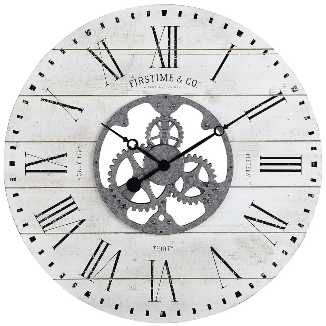 Metal Round Wall Clock – 24"
