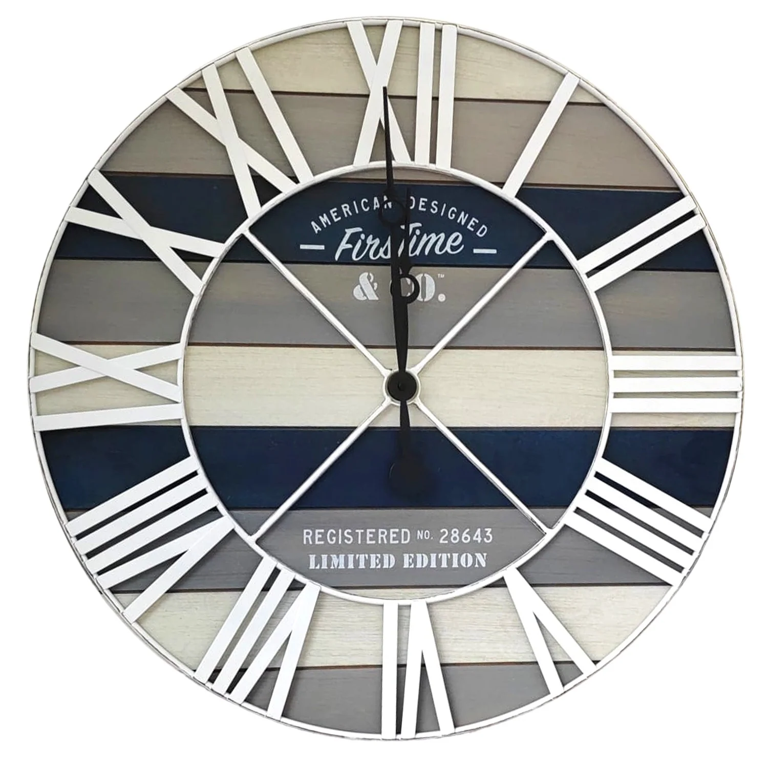 Metal Round Wall Clock 24"