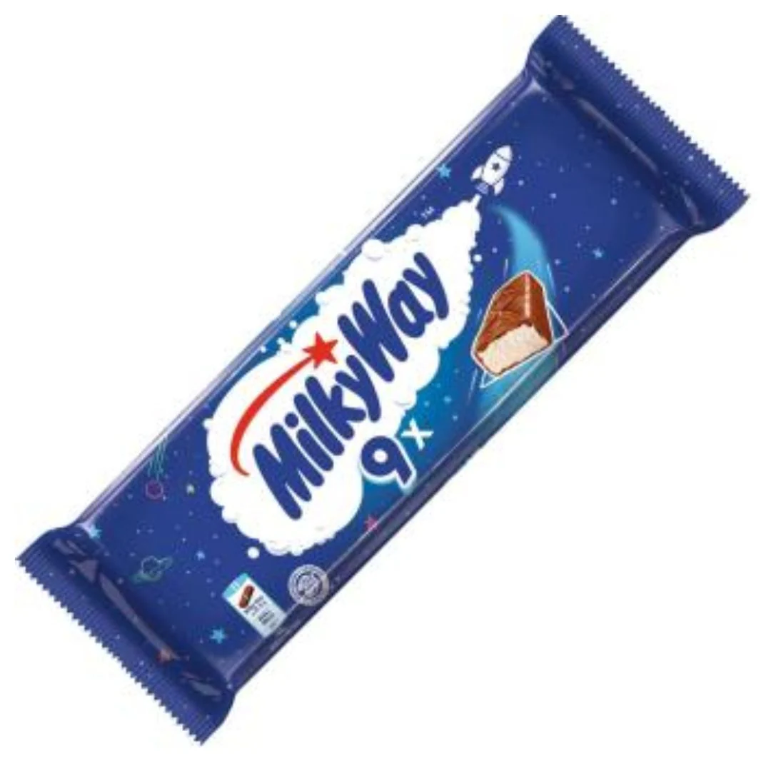 Milky Way Chocolate Bars 9 Pack 21.5g Each