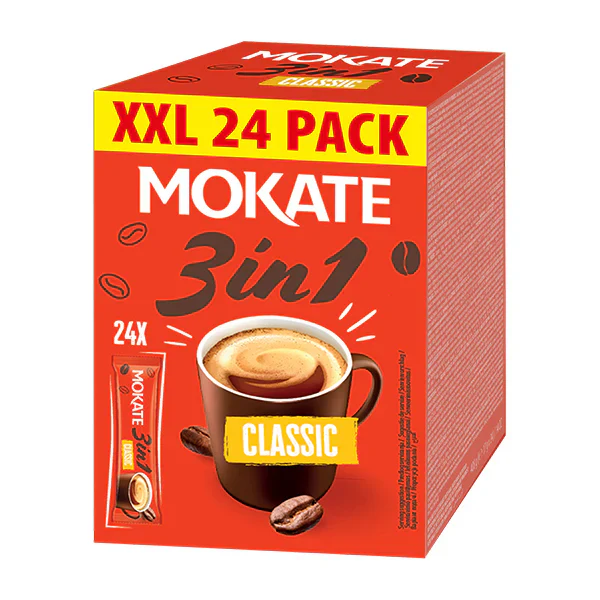 Mokate Classic 3-in-1 XXL Coffee 24 Sachets 408g