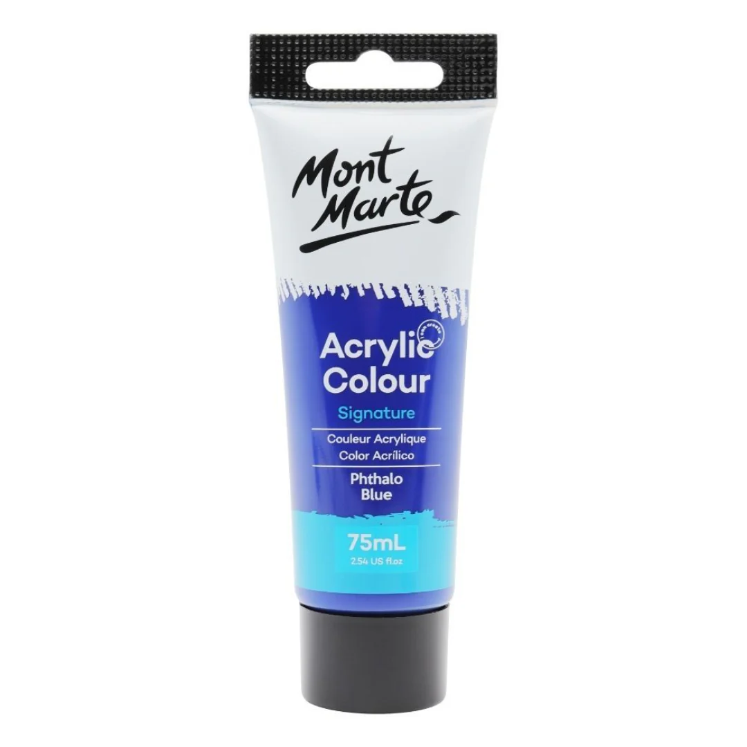 Mont Marte 75ml Acrylic Paint - Phthalo Blue