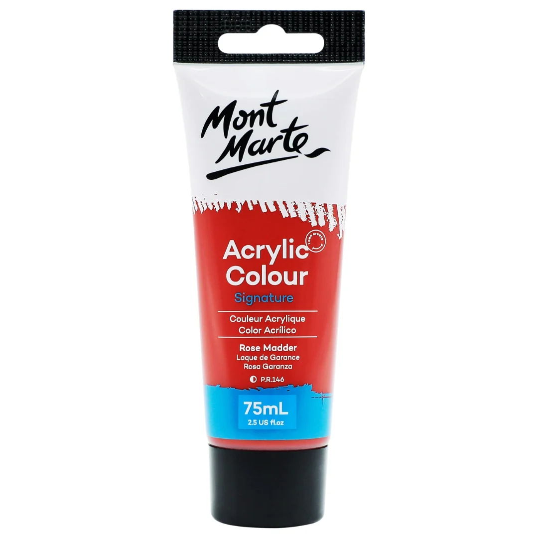Mont Marte Acrylic Paint Rose Madder 75ml