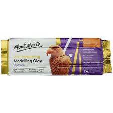 Mont Marte Air Hardening Modelling Clay - White 2kg