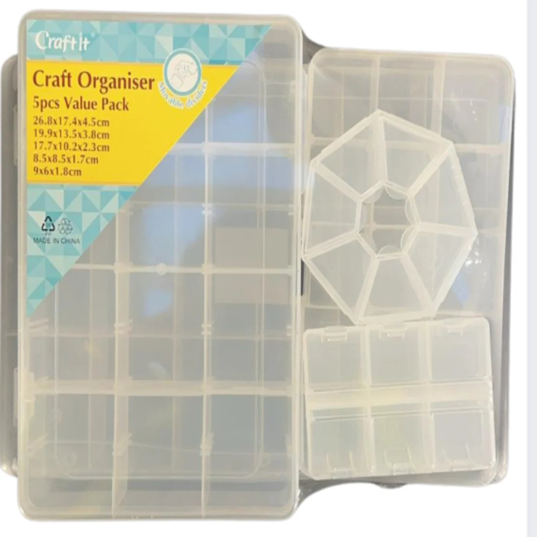Multi-Compartment  Organized Storage for Crafts, Art Supplies