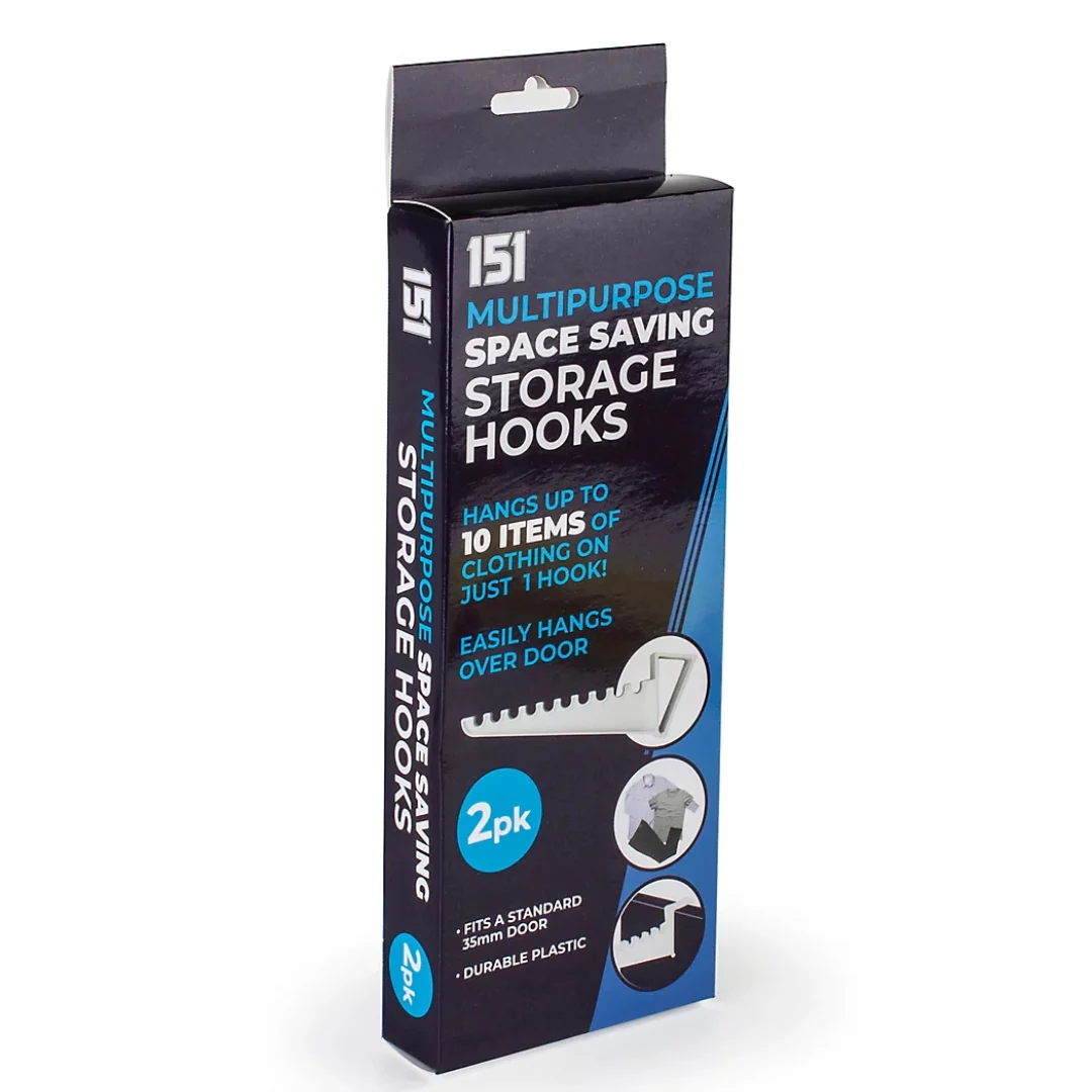 Multipurpose Storage Hooks 2pk