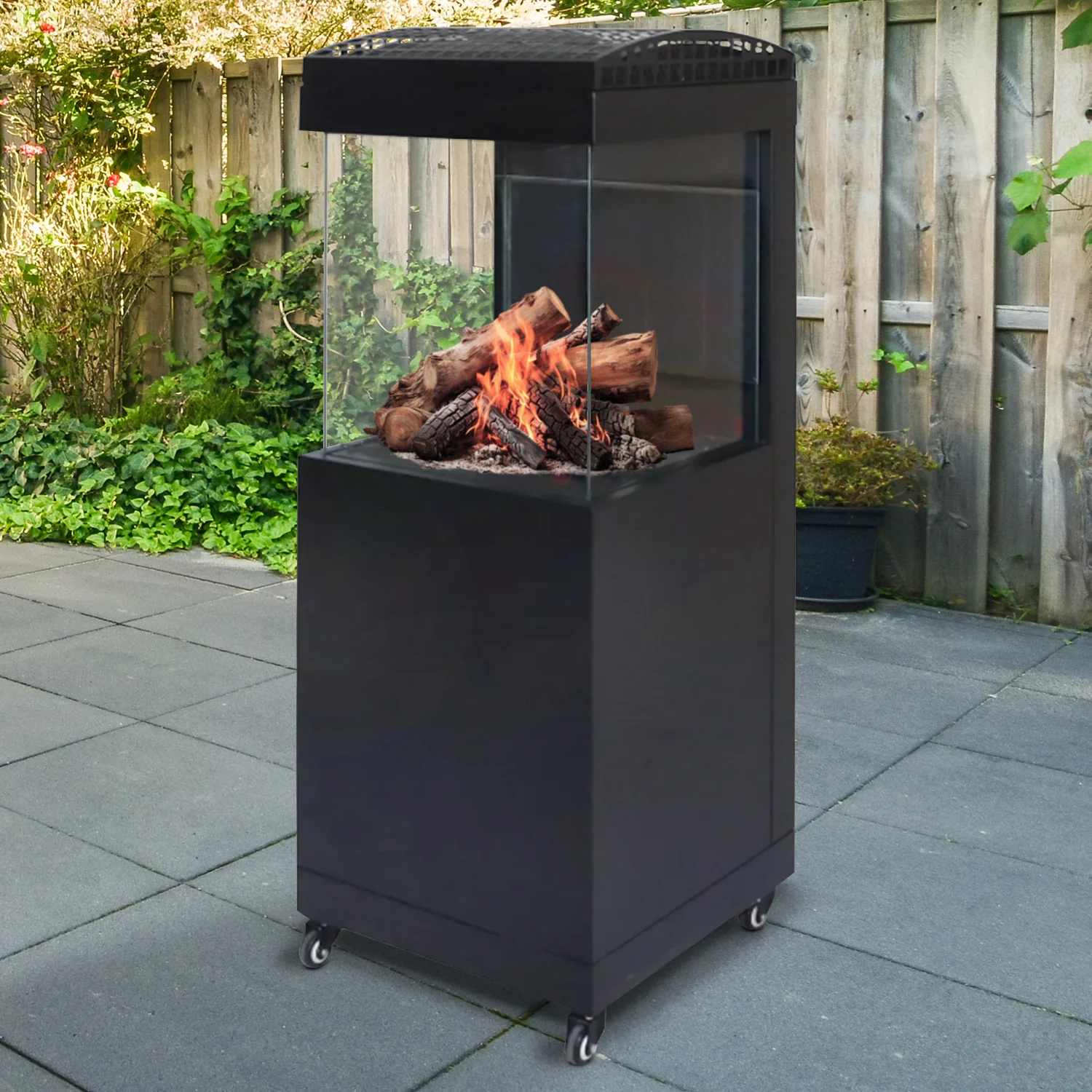 Muztag Bergen Gas Fire Column with a Free Cover ( video available ) - Image 2