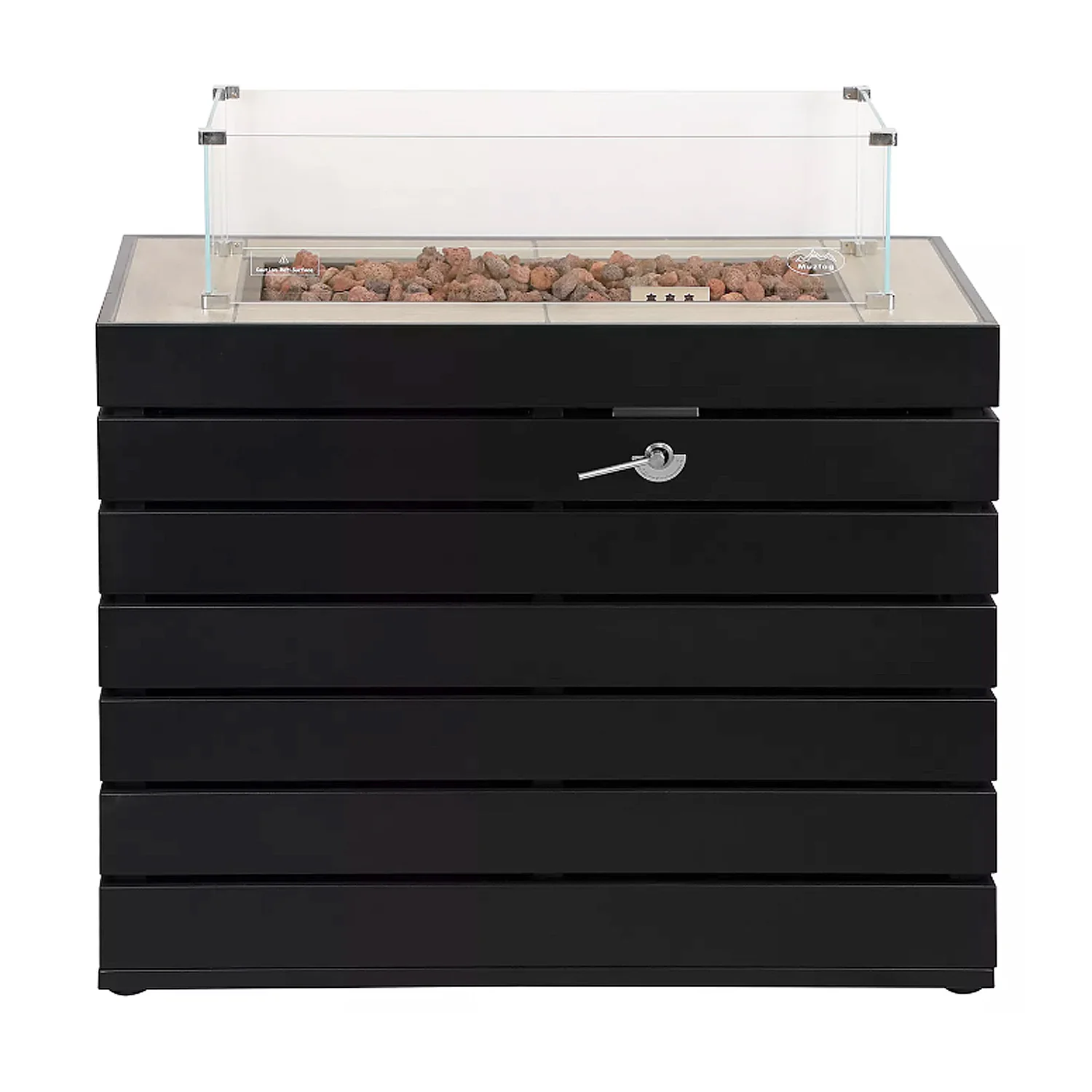 Muztag Stockholm Gas Firepit Table with a Free Cover - Image 4