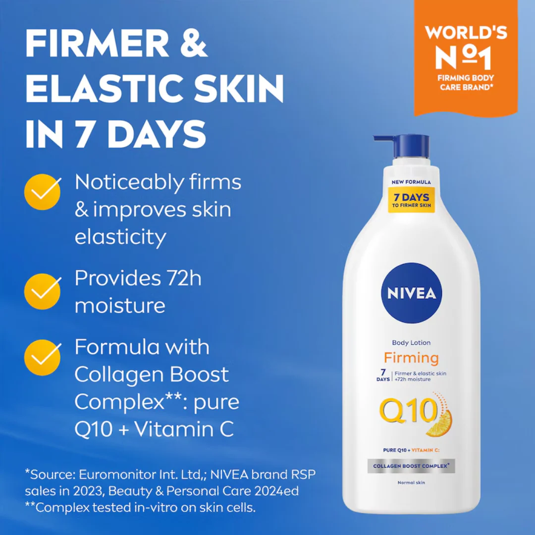 Nivea Q10 Body Lotion Firming 625 ml - Image 2