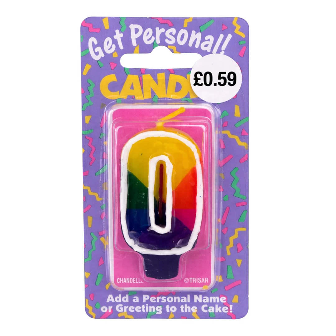 Number 0 Candle