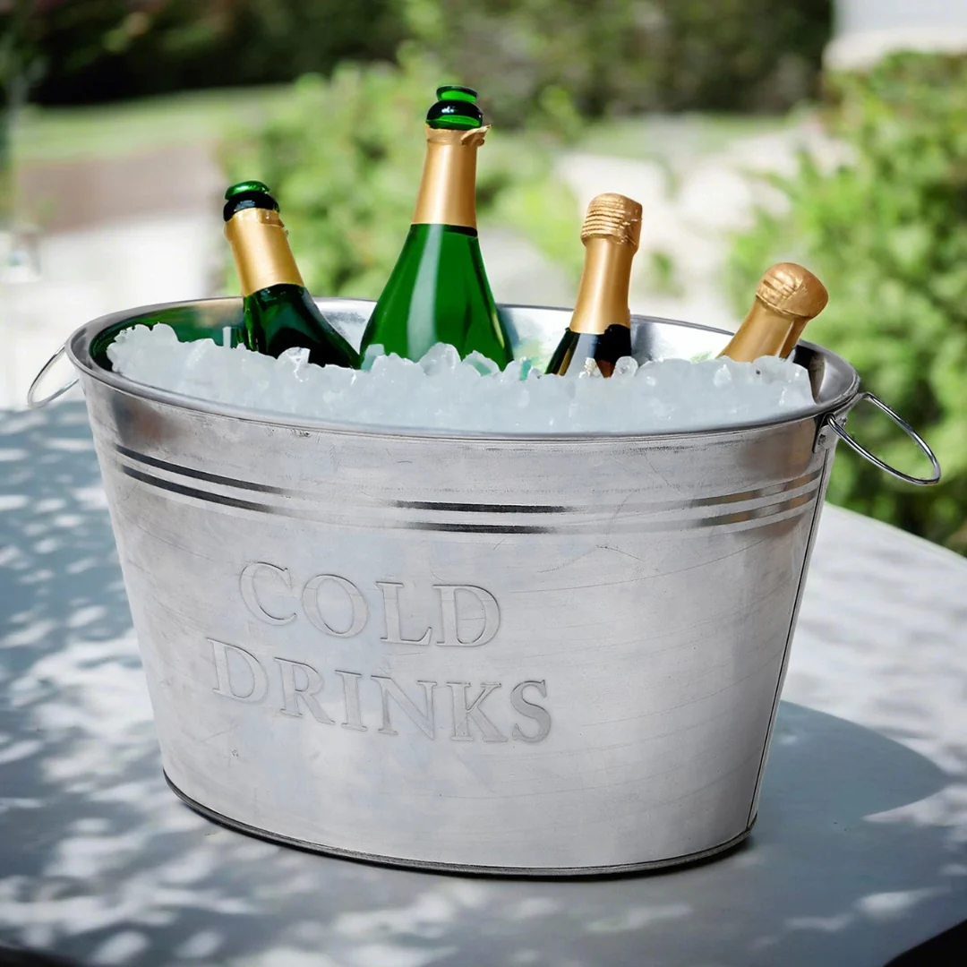Oval Cooler Bucket with Carry Handles - Image 2