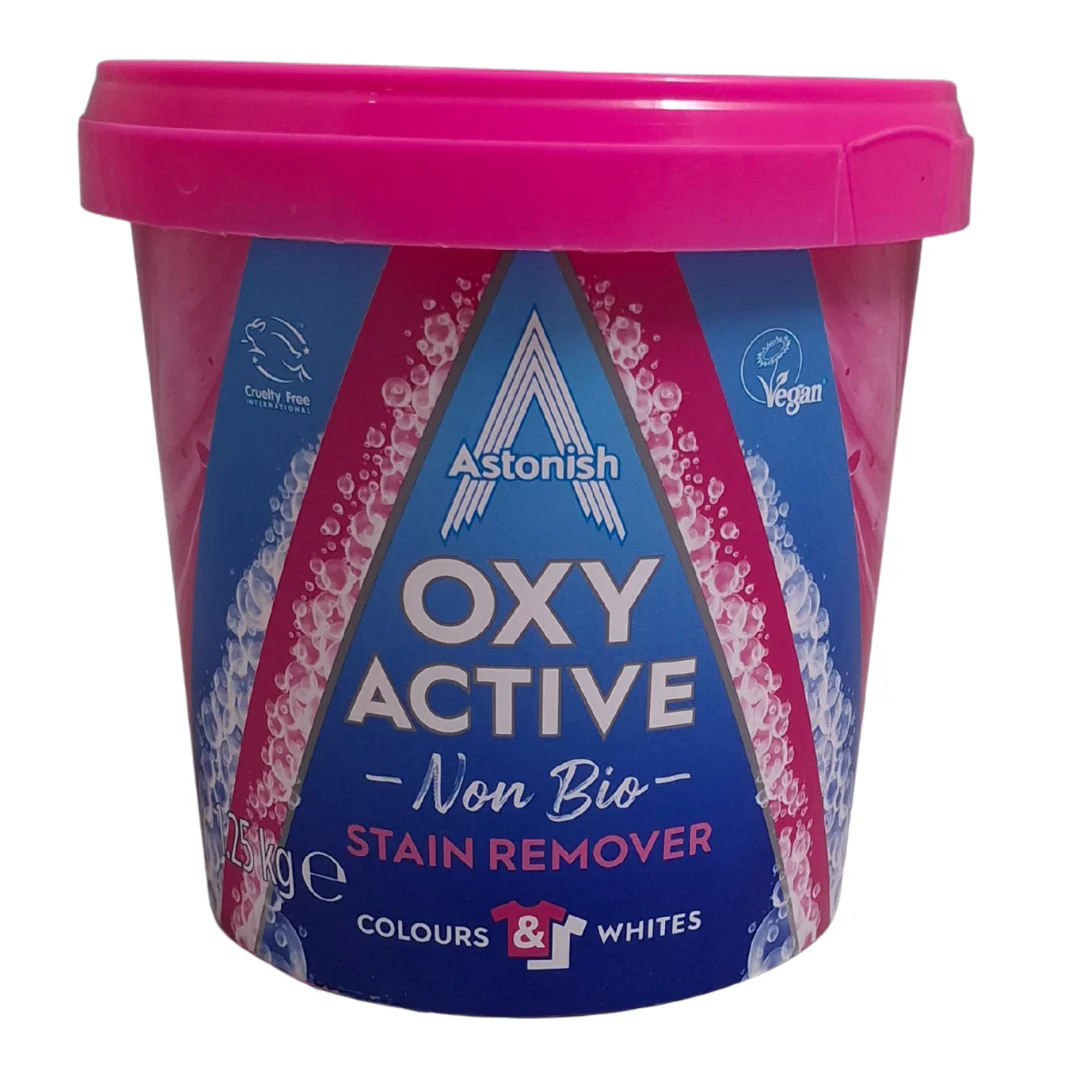 Oxy Active Non-Bio Stain Remover Powder – 1.25kg
