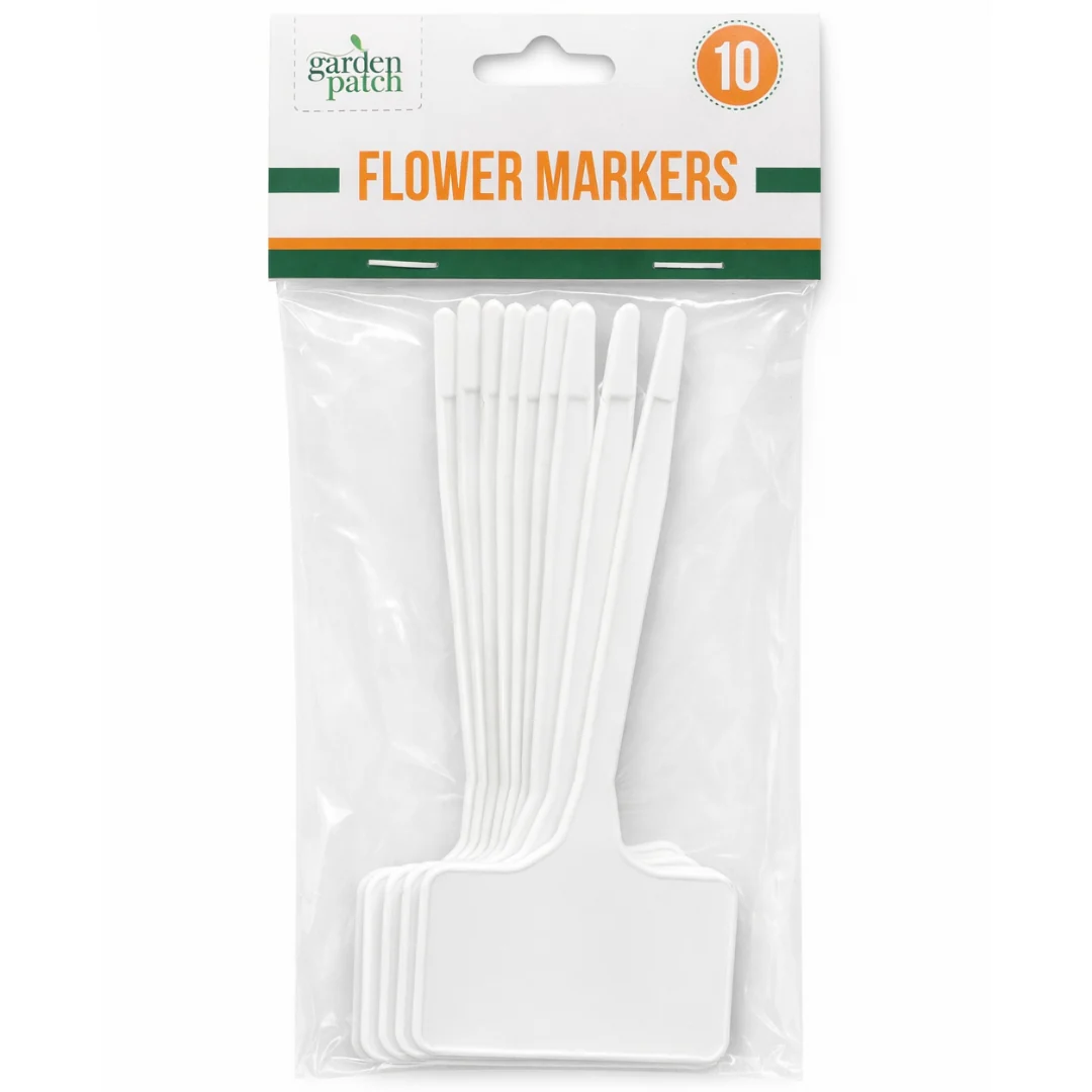 Pack of 10 Flower Plant Markers