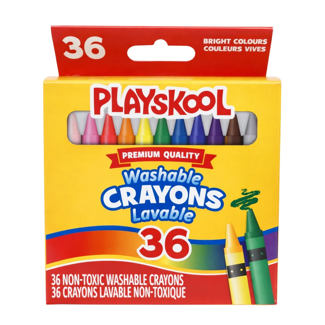 Pack of 36 Washable Crayons