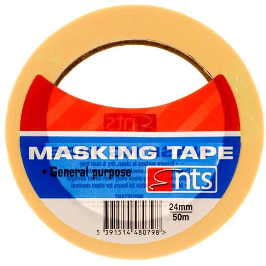 Paper Masking Tape 24mm x 50m - General Purpose Adhesive Tape