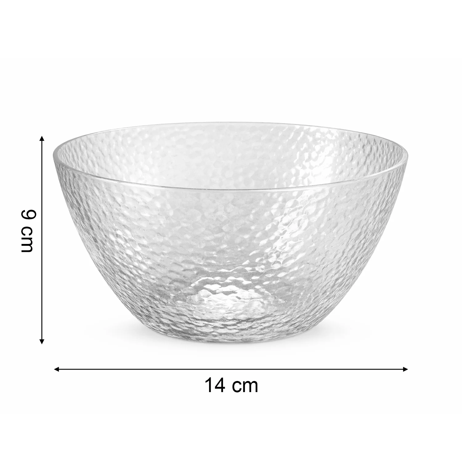 14 cm Paris Dimple Clear Bowl - Image 2