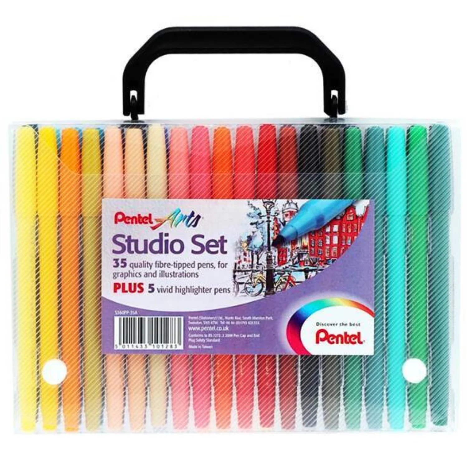 Pentel 35-Piece Art Studio Set