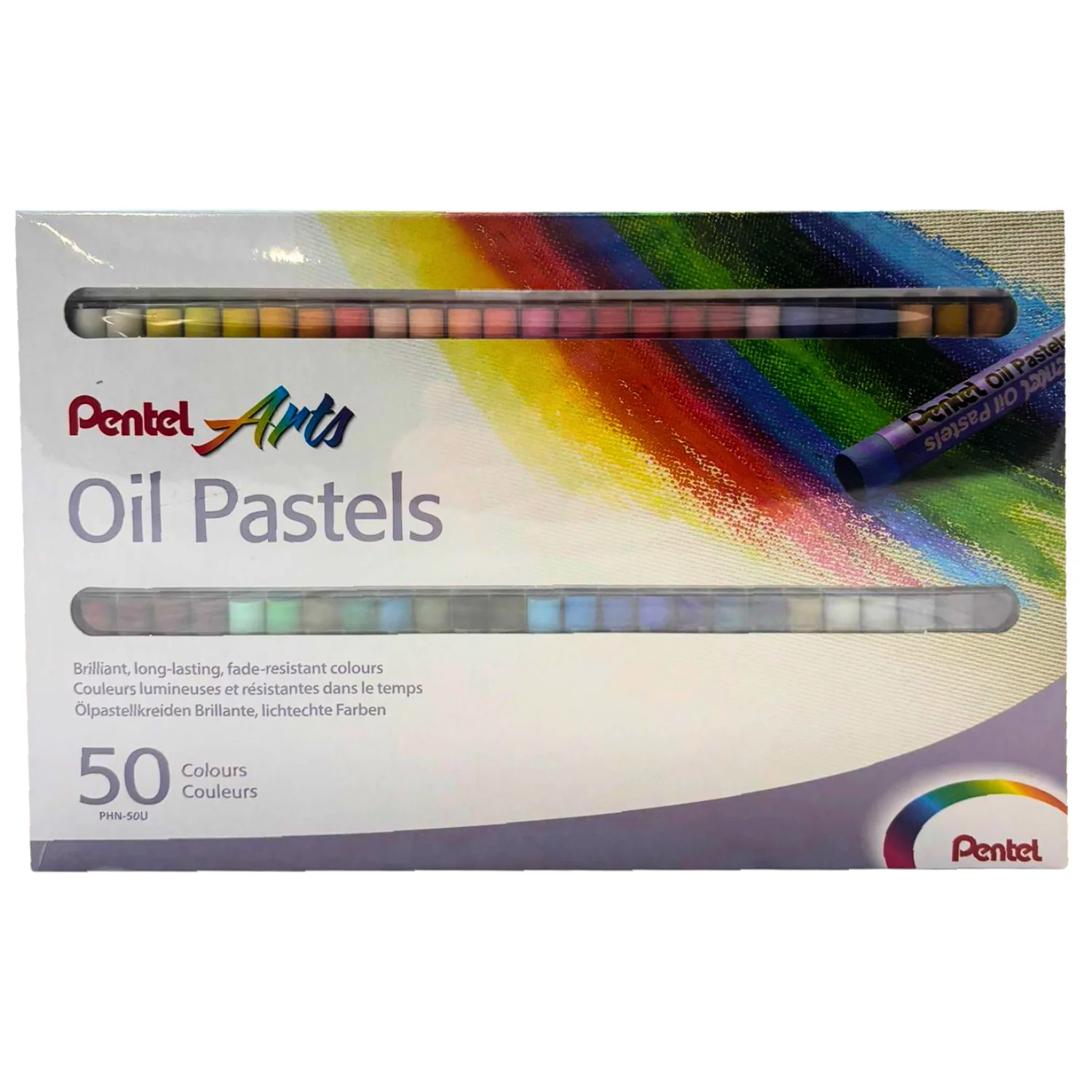 Pentel Oil Pastels 50-Colour Box - Image 2