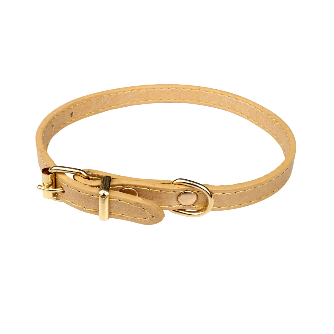 Pet Collar Luxury S - 35cm Gold