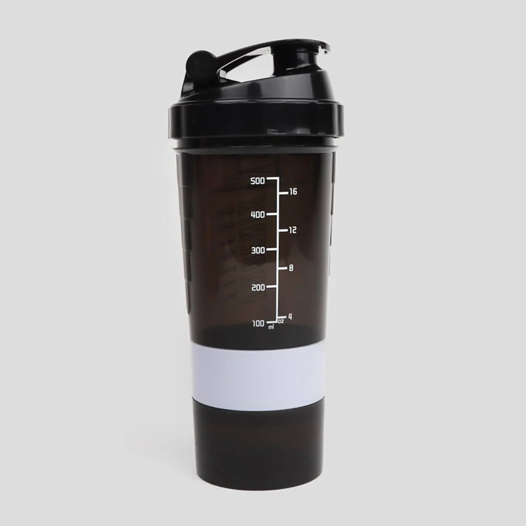 Phoenix Compartment Shaker Bottle Black 500ml - Image 5