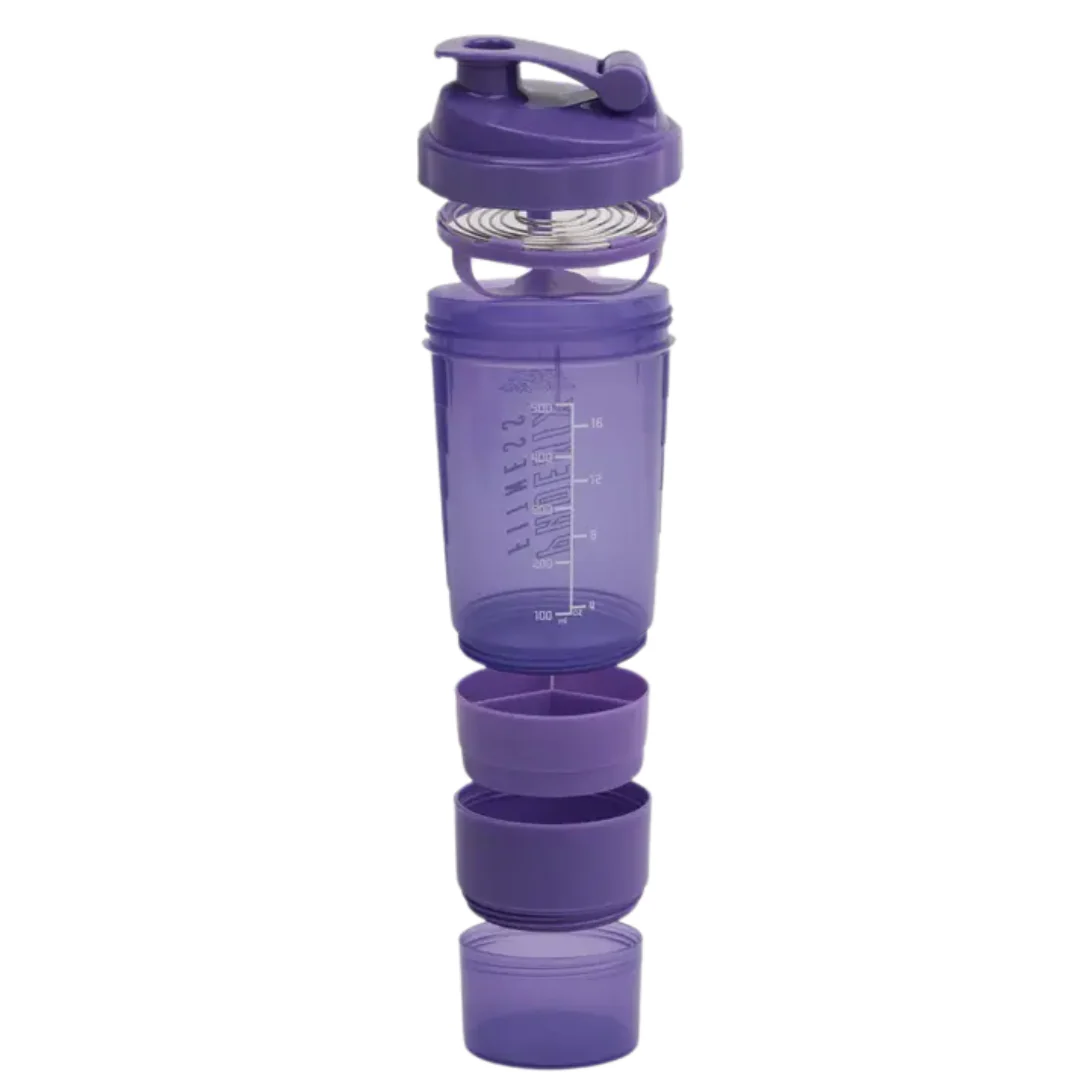 Phoenix Compartment Shaker Bottle Purple 500ml - Image 3