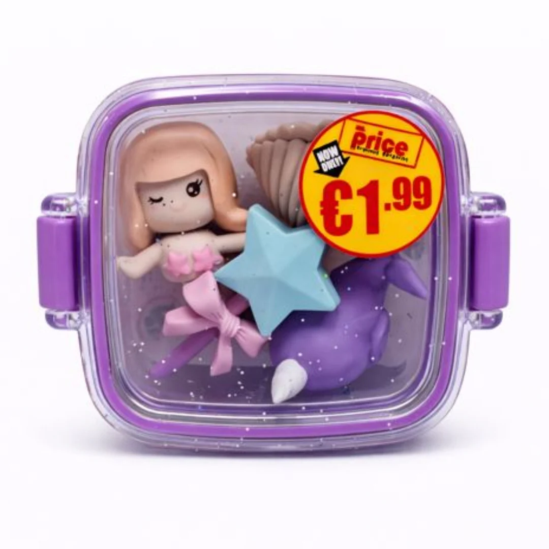 Shell Girl Eraser Set