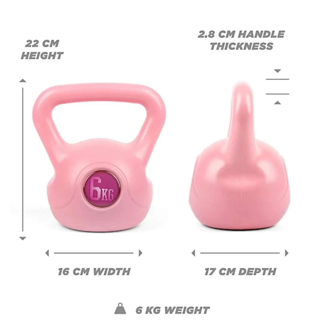 Pink Kettle Bells 6kg - Image 2