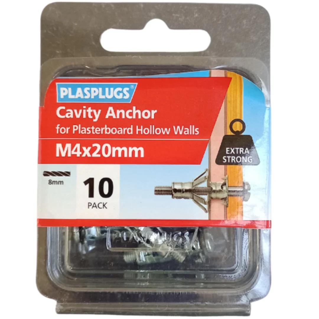 Plasplugs Cavity Anchors M4 x 20mm - Image 3