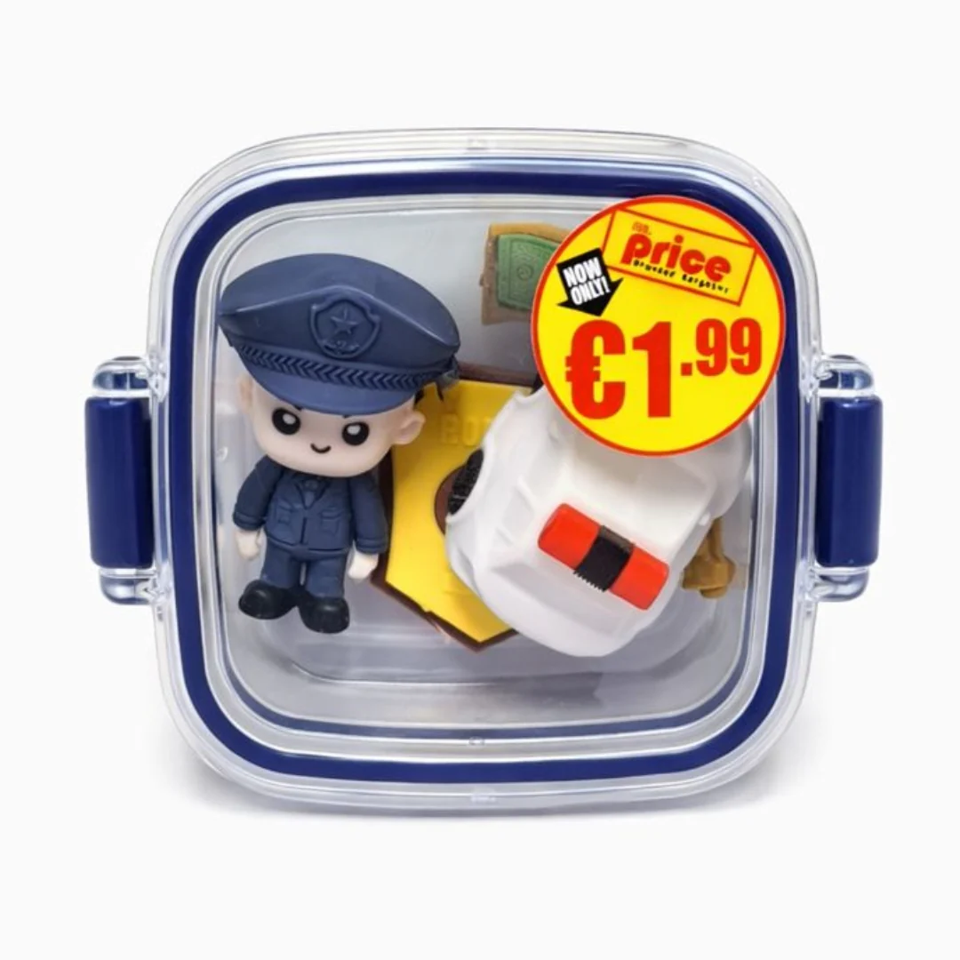 Police Boy Eraser Set