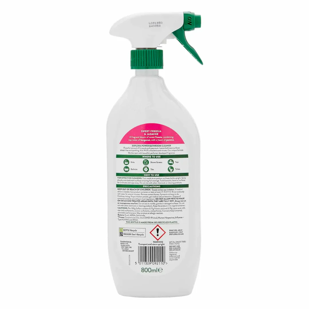 Power Bathroom Jasmine 800ml by Zoflora - Image 2