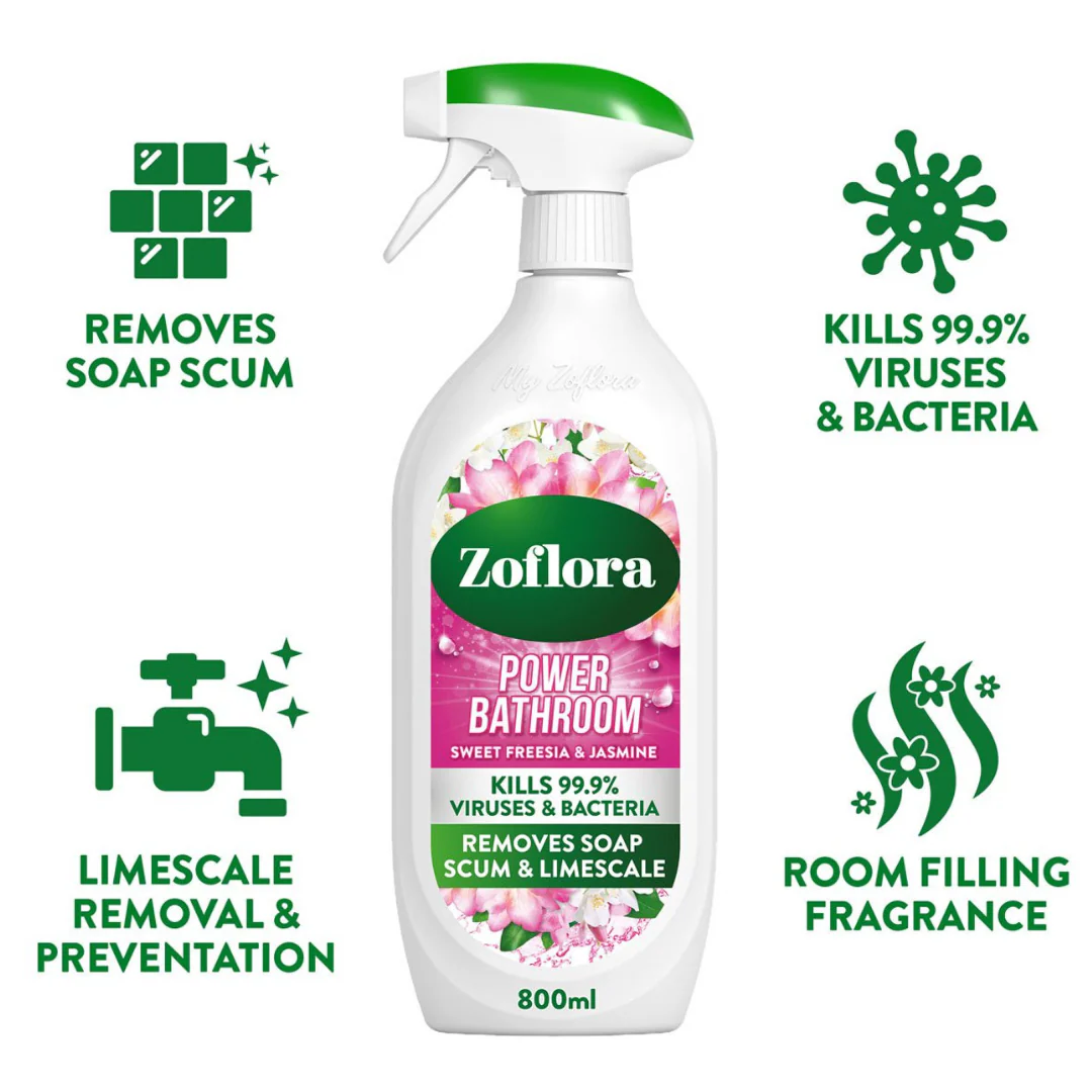 Power Bathroom Jasmine 800ml by Zoflora - Image 4