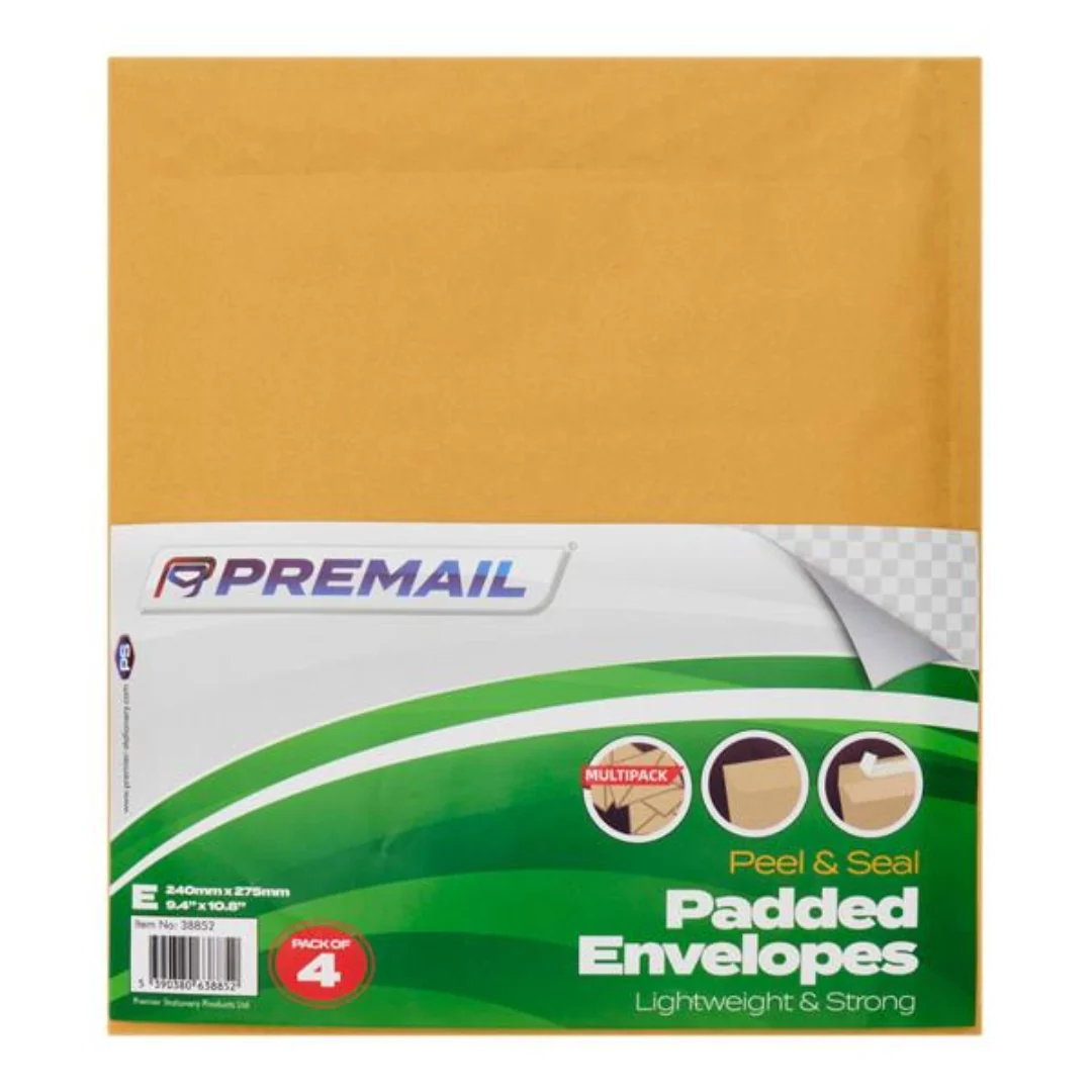Premail Size E Padded Envelopes Pack of 4