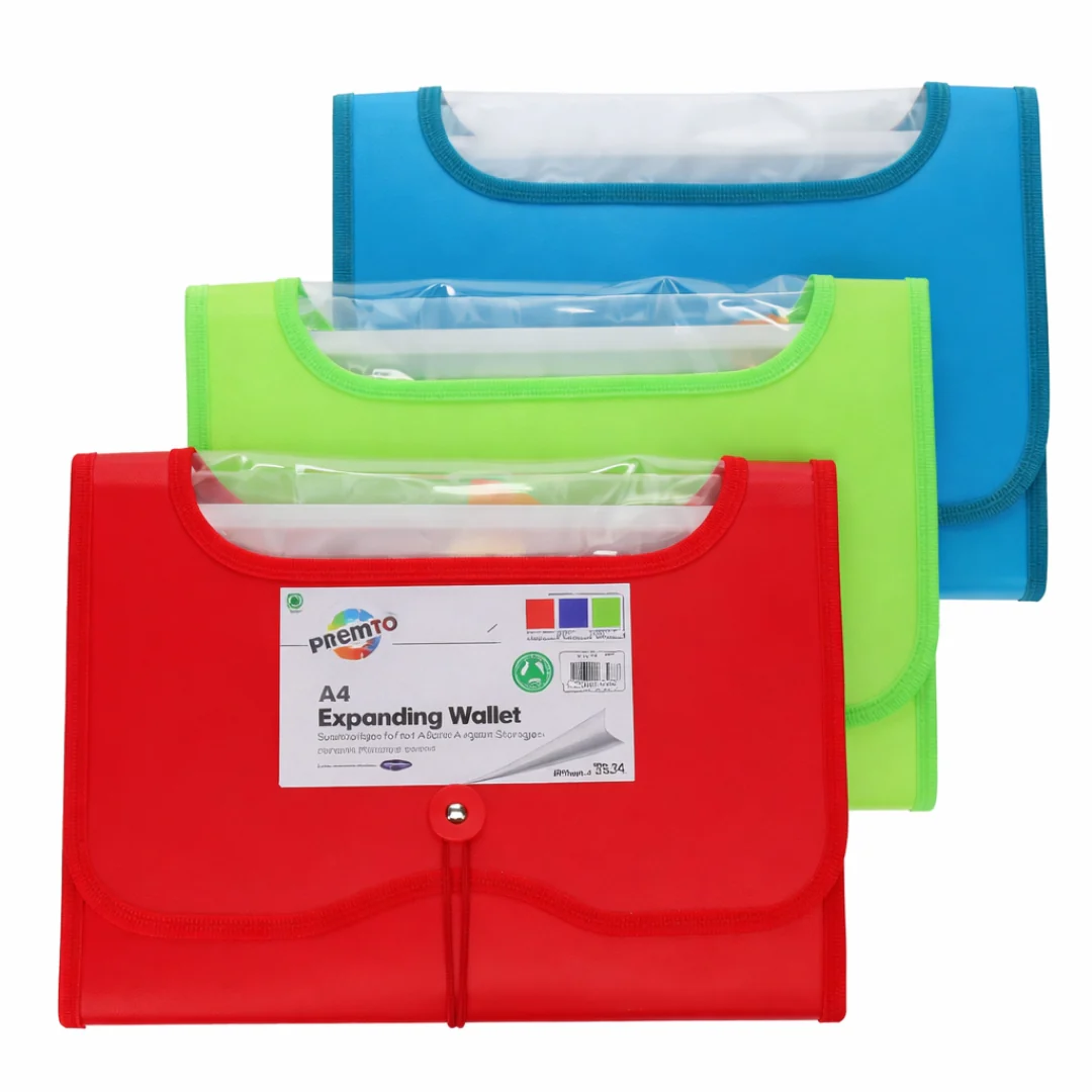 Premto A4 13-Pocket Expanding File – Assorted