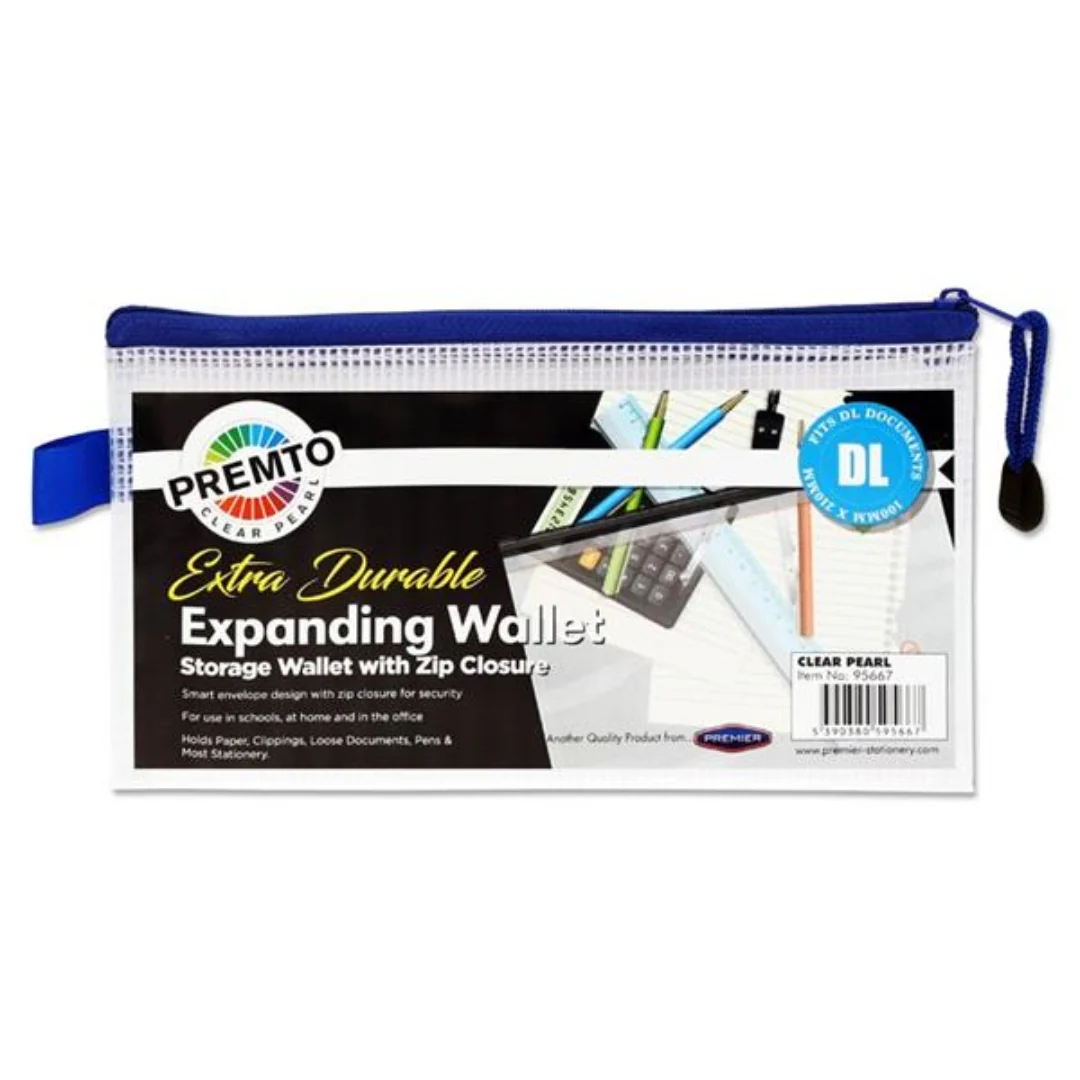 Premto DL+ Extra Durable Mesh Wallet – Clear