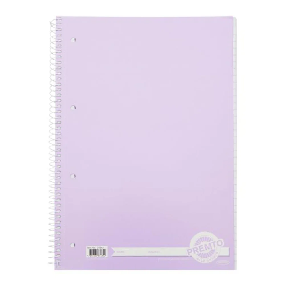 PREMTO Pastel A4 Spiral Notebook