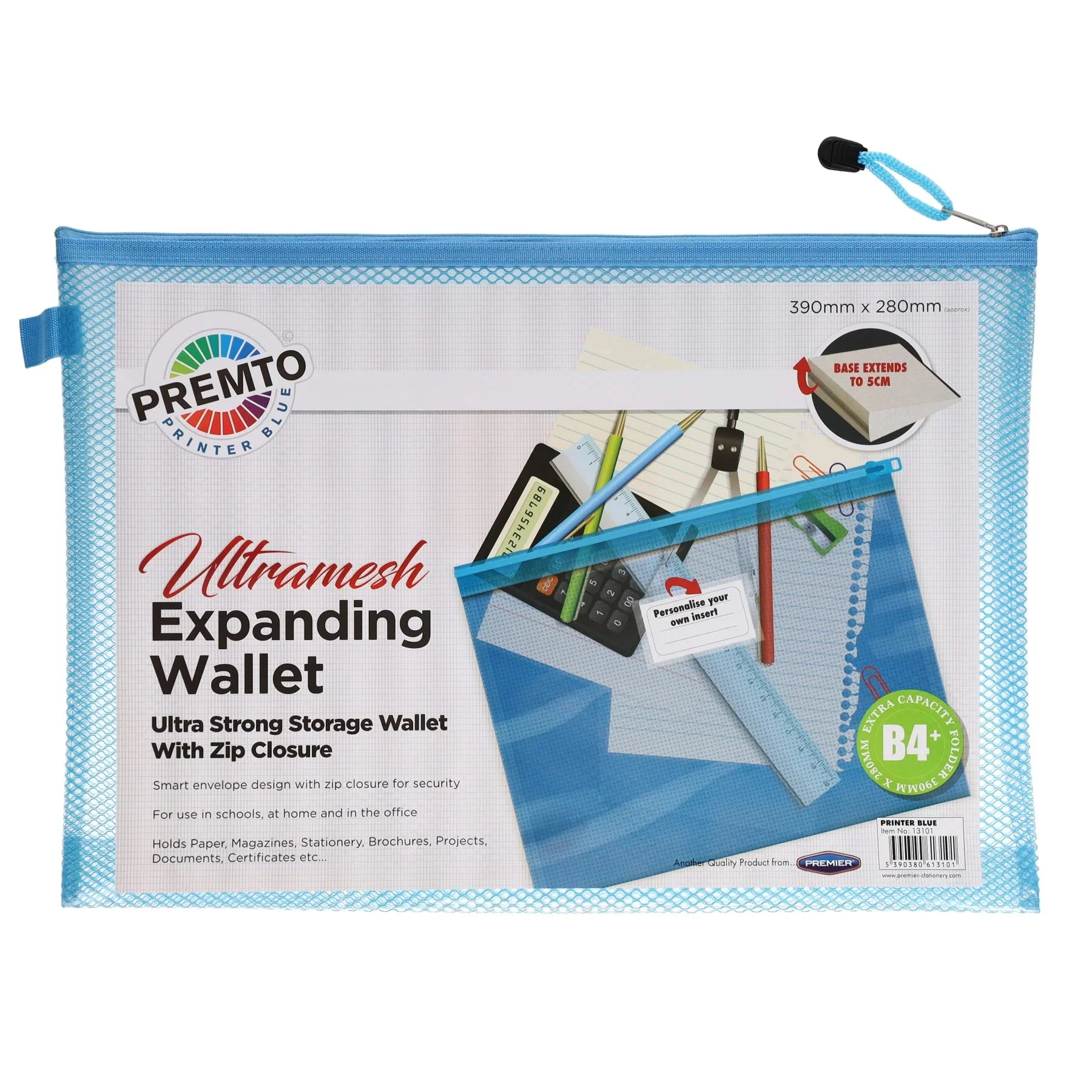 Premtone B4+ Blue Mesh Wallet