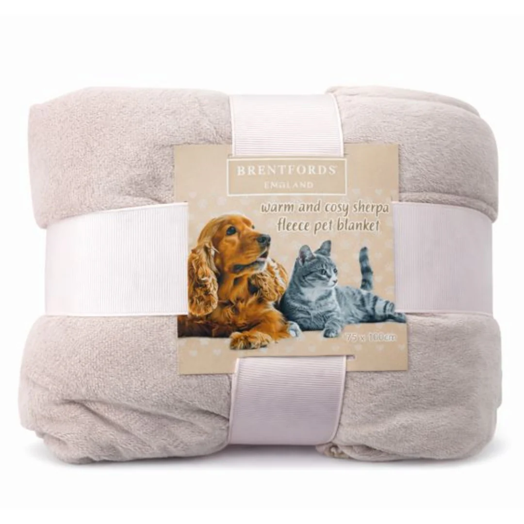 Printed Fleece Throw Blush 125cm x 150cm