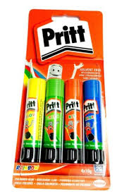 Pritt 4-Pack Fun Colors Glue Sticks