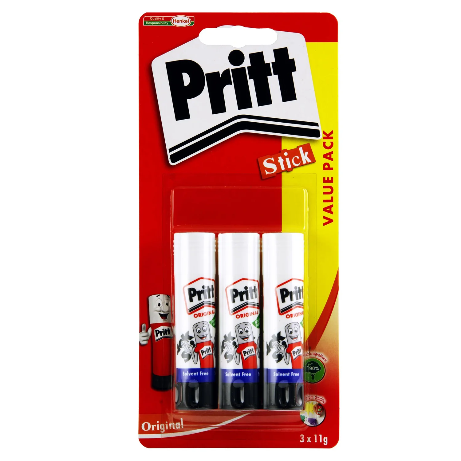 Pritt Stick 3 x 11g Carded