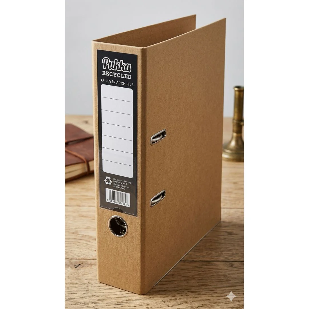 Pukka A4 Kraft & Black Lever Arch File Premium Folder