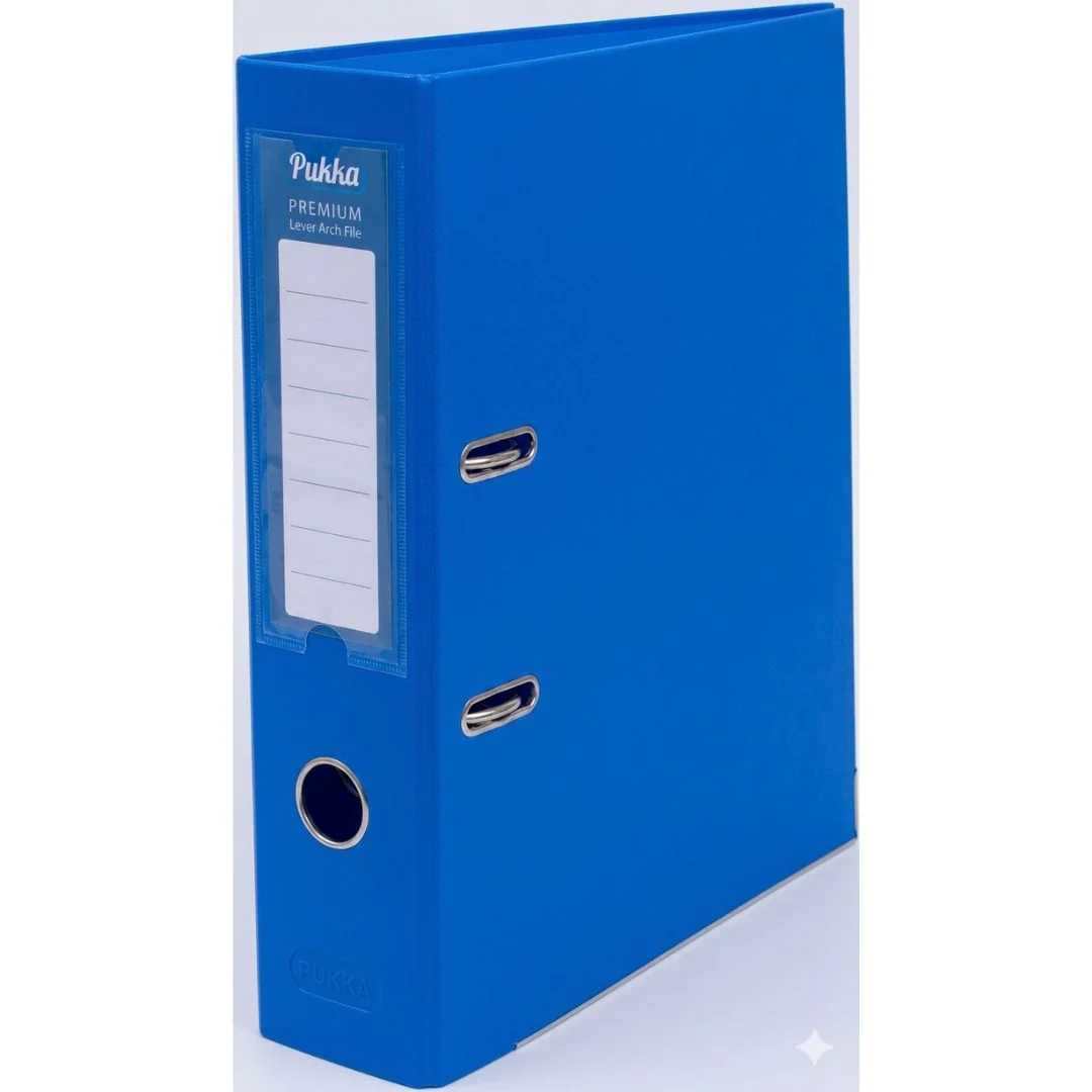 Pukka Premium Lever Arch File Blue A4 Office Folder