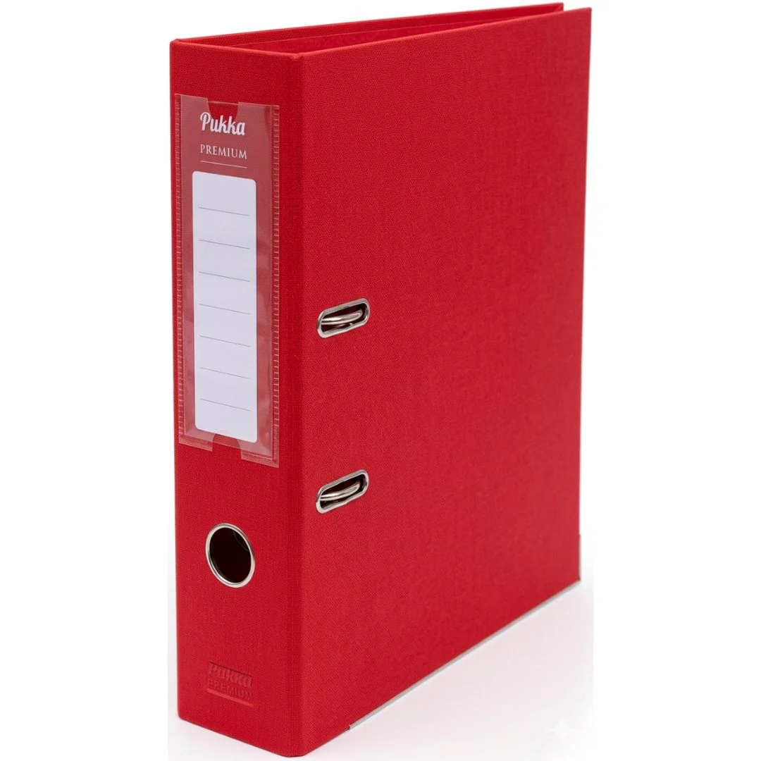 Pukka Premium Lever Arch File Red A4 Office Folder