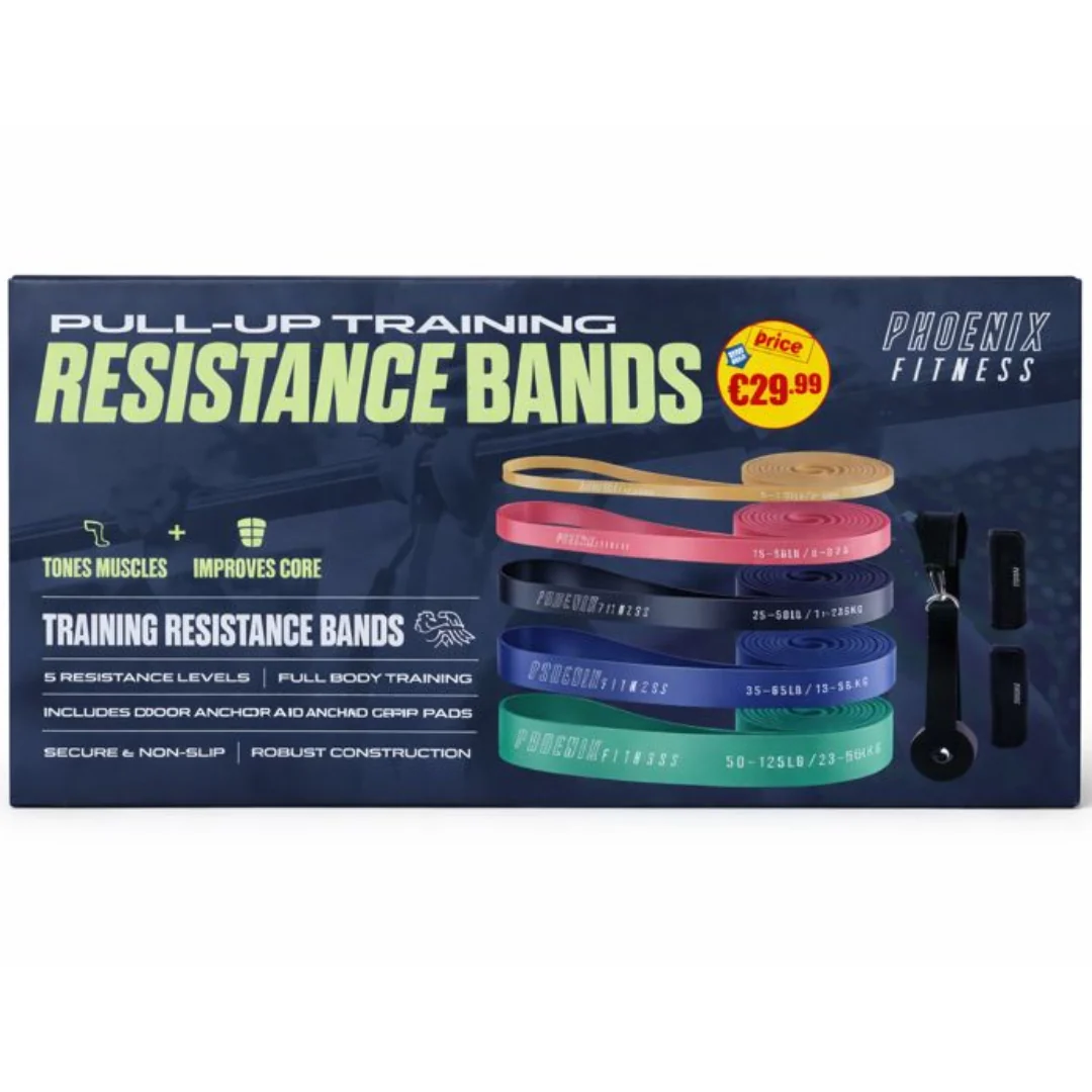 Pull Up Band Set – 5 Pcs by Phoenix Fitness